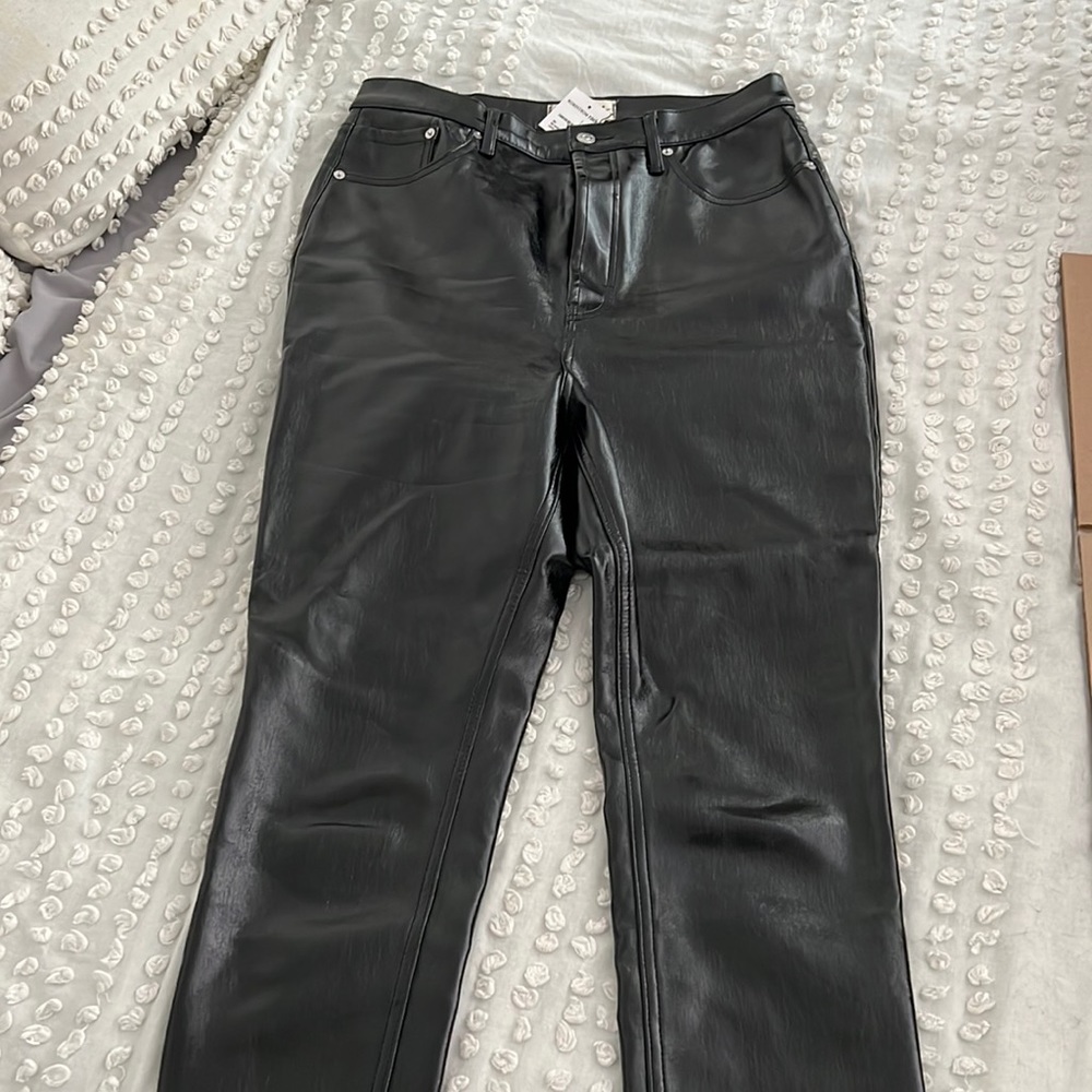 Black Pleather Pants